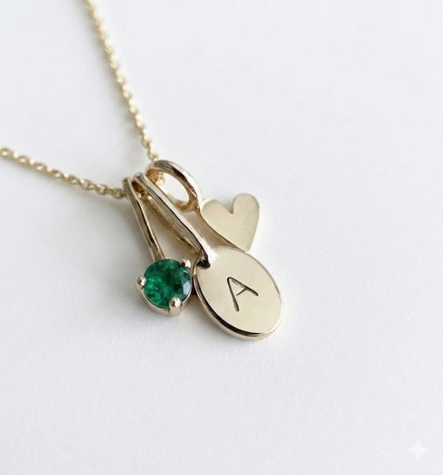 Collar Inicial del Corazón